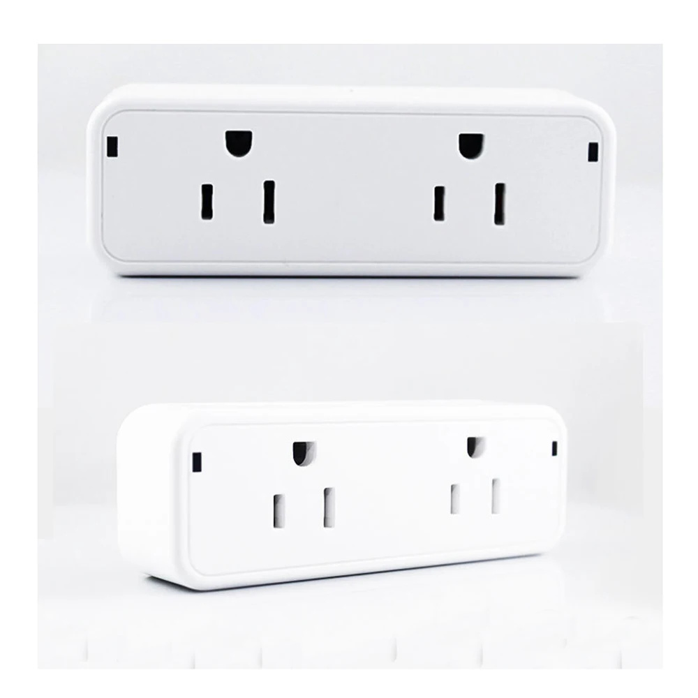 US Power Strip Sockets 6 Outlets AC100~250V 16A 3000W White Office Desk Wall Mount Portable Socket Smart Life Home