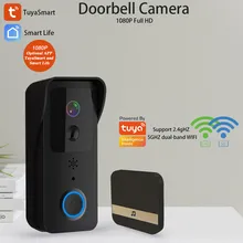 TuyaSmart Wireless Video Doorbell Digital Visual Intercom WIFI 2.4G 5GHZ Waterproof Electronic Guard 1080P Home Security Camera