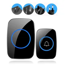 New Home Welcome Doorbell Intelligent Wireless Doorbell Waterproof 150M Remote EU AU UK US Plug smart Door Bell Chime