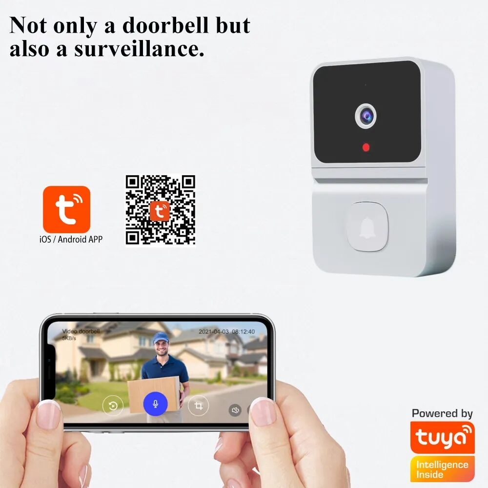 Smart Home Video Intercom WIFI Infrared Night Vision Outdoor Home Security Alarm Camera 480P Monito Wireless button Doorbell