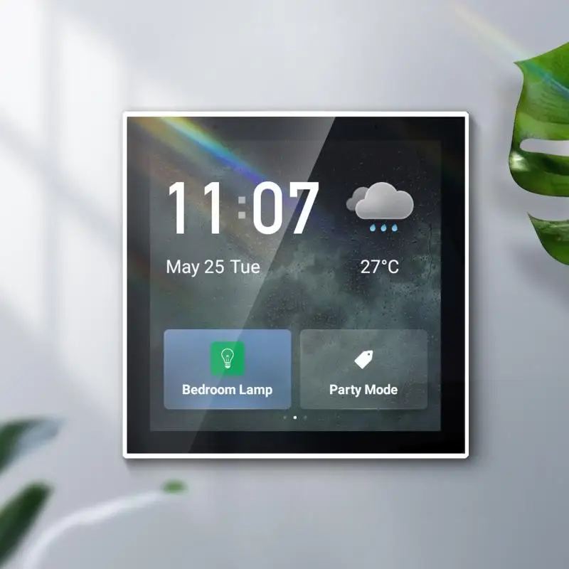 Tuya Wifi Multi-functional Touch Screen Control Panel 4-inch In-wall Central Controllr For Intelligent Scenes Smart Home