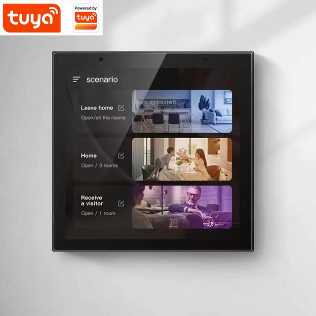 Tuya Smart Home Multi-functional Touch Screen Control Panel 4 inches Central Control for Intelligent Scenes Smart Tuya Devices